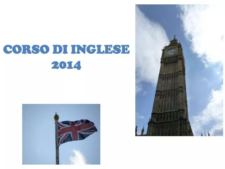 corso di inglese 2014