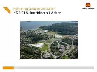 kdp e18 korridoren i asker