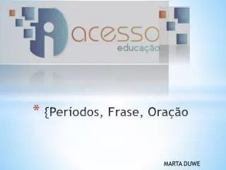 per odo s frase ora o