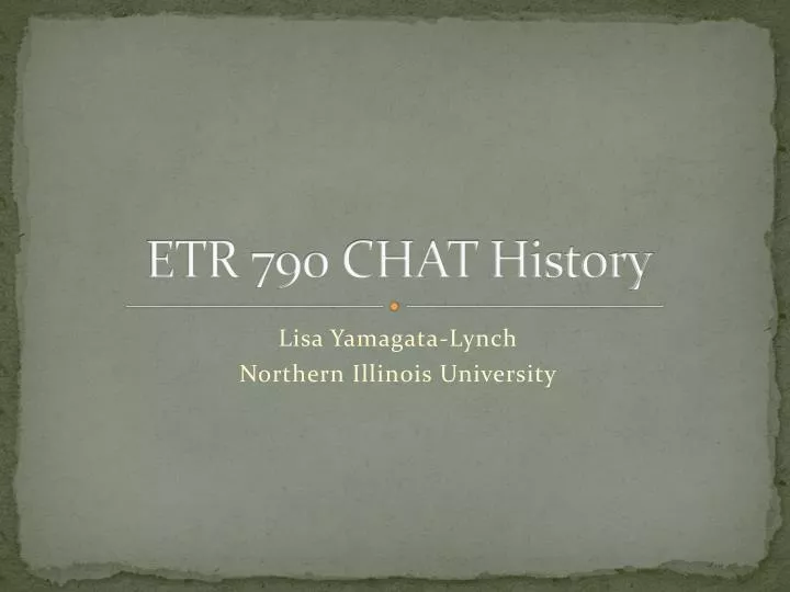 etr 790 chat history