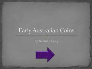 Early Australian Coins