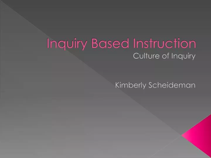 inquiry based instruction