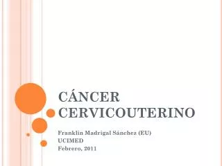 c ncer cervicouterino