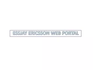 ESSJAY ERICSSON WEB PORTAL