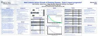 New Lesions versus Growth of Existing Disease: Does it impact prognosis?