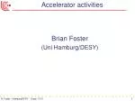 Accelerator activities - slide 1