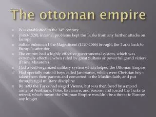 The ottoman empire