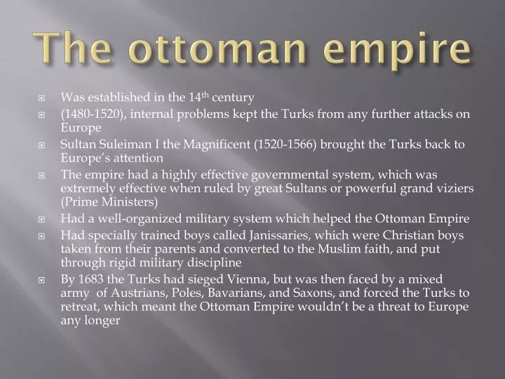 presentation about ottoman empire