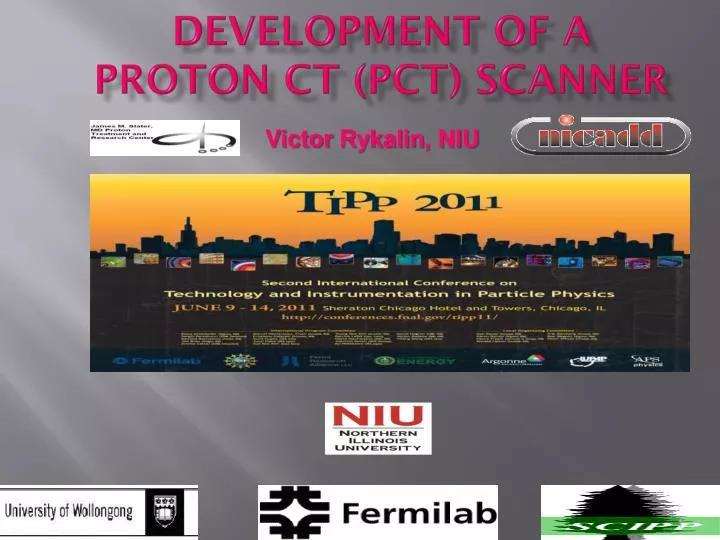 development of a proton ct pct scanner