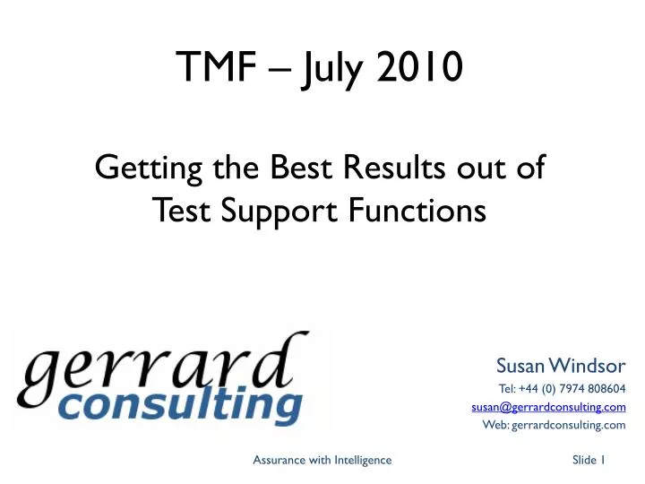 tmf july 2010 getting the best results out of test support functions