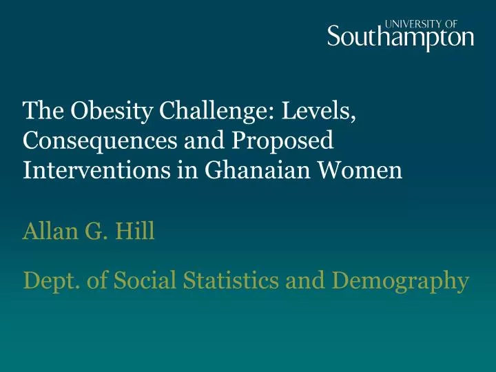 the obesity challenge levels consequences and proposed interventions in ghanaian women