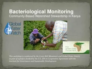 Bacteriological Monitoring Community-Based Watershed Stewardship in Kenya