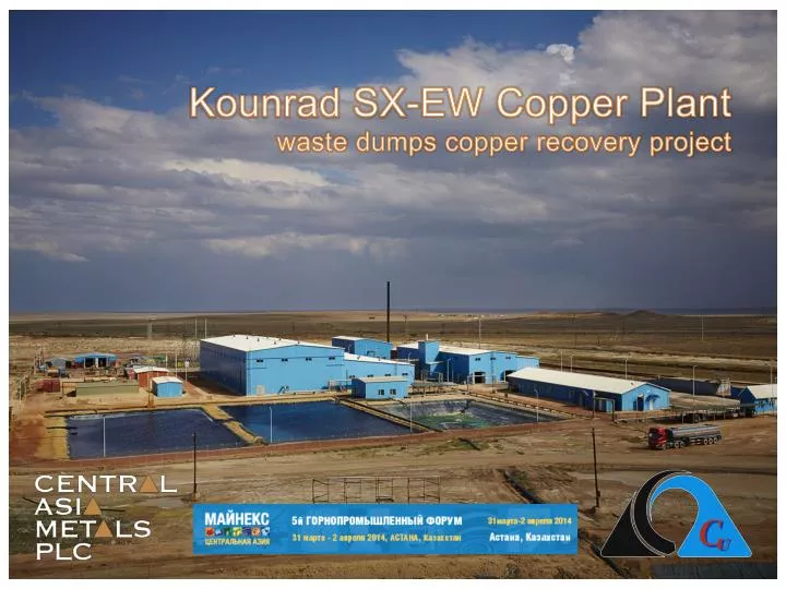 kounrad sx ew copper plant waste dumps copper recovery project