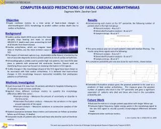 COMPUTER-BASED PREDICTIONS OF FATAL CARDIAC ARRHYTHMIAS