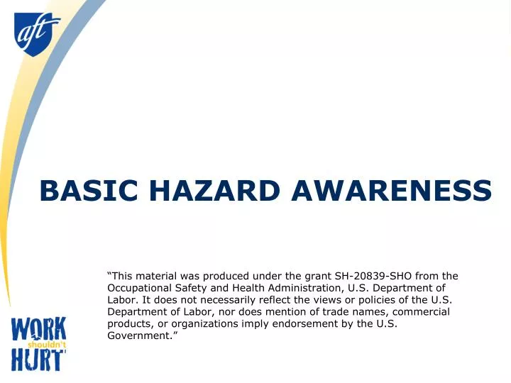 basic hazard awareness