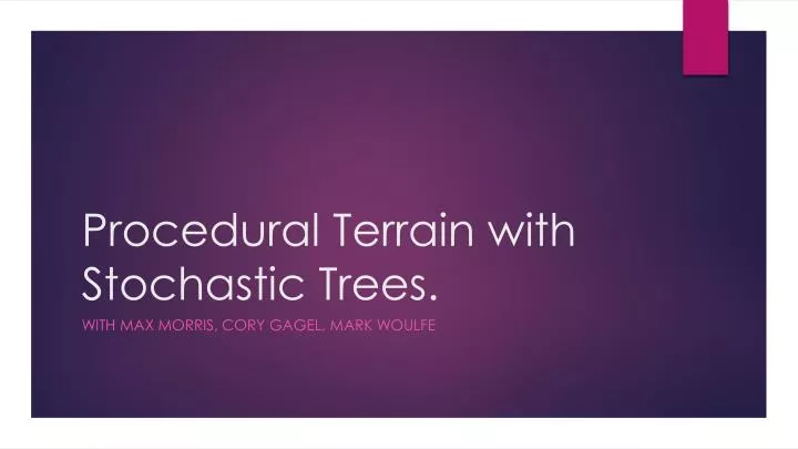 procedural terrain with stochastic trees