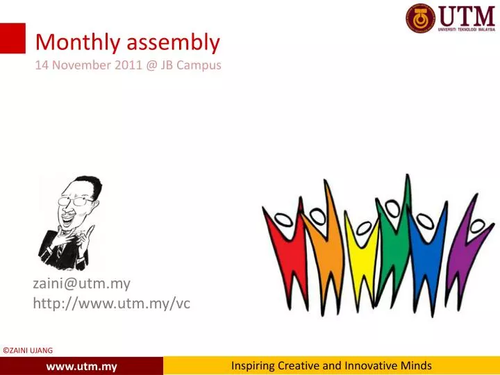 monthly assembly 14 november 2011 @ jb campus