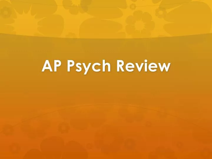 ap psych review