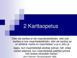 2 karttaopetus