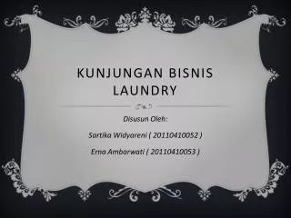 kunjungan bisnis laundry