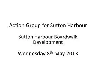 Action Group for Sutton Harbour