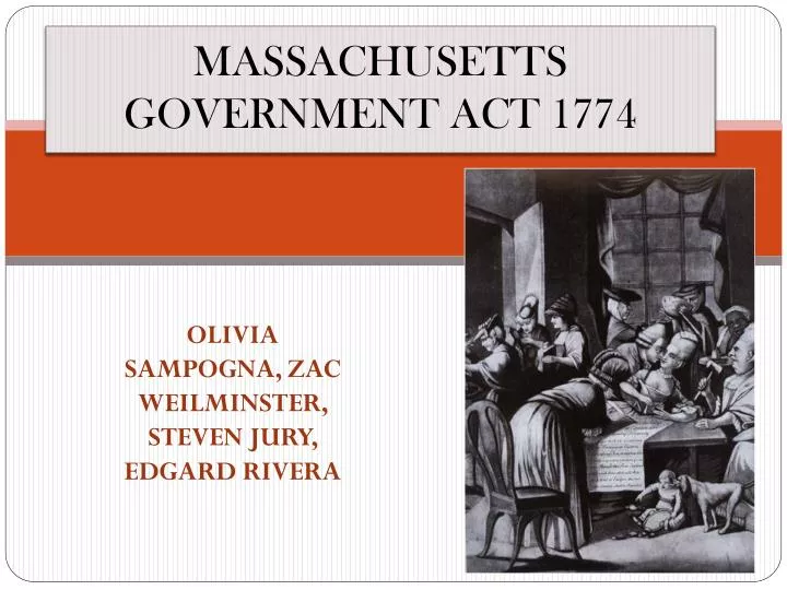 massachusetts government act 1774