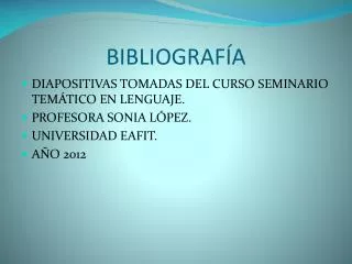 bibliograf a