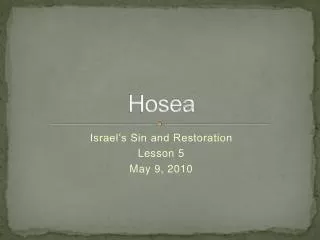 Hosea