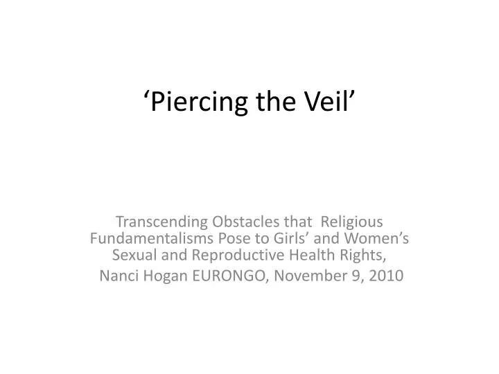 piercing the veil
