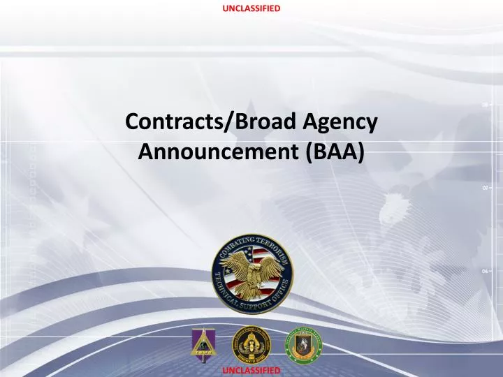 contracts broad agency announcement baa