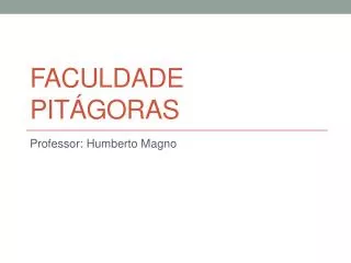 faculdade pit goras