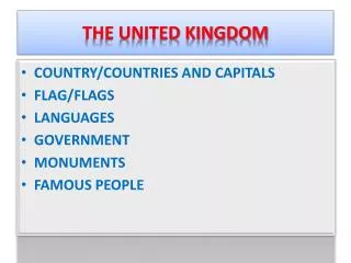 THE UNITED KINGDOM