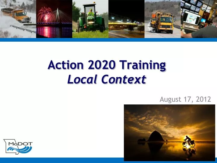action 2020 training local context