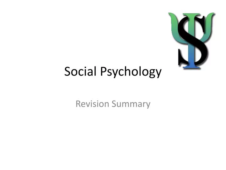 social psychology