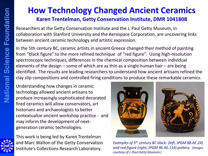 how technology changed ancient ceramics karen trentelman getty conservation institute dmr 1041808