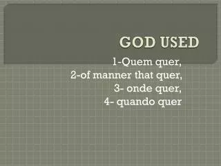 god used