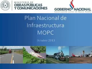 plan nacional de infraestructura mopc