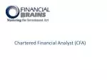 Chartered Financial Analyst (CFA)