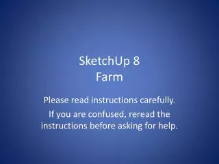 SketchUp 8 Farm