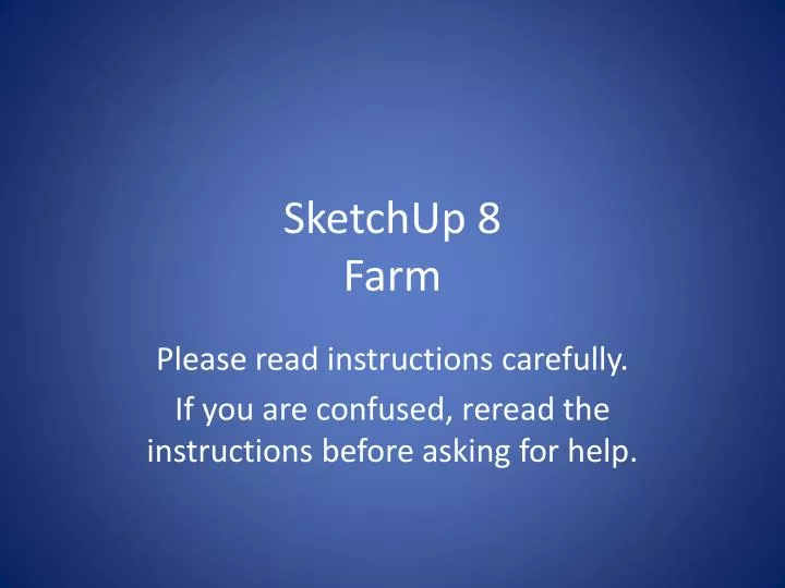 sketchup 8 farm