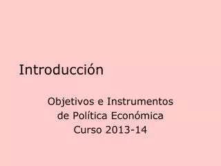 introducci n