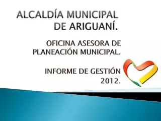 alcald a municipal de ariguan