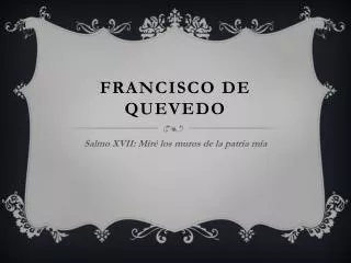 francisco de quevedo