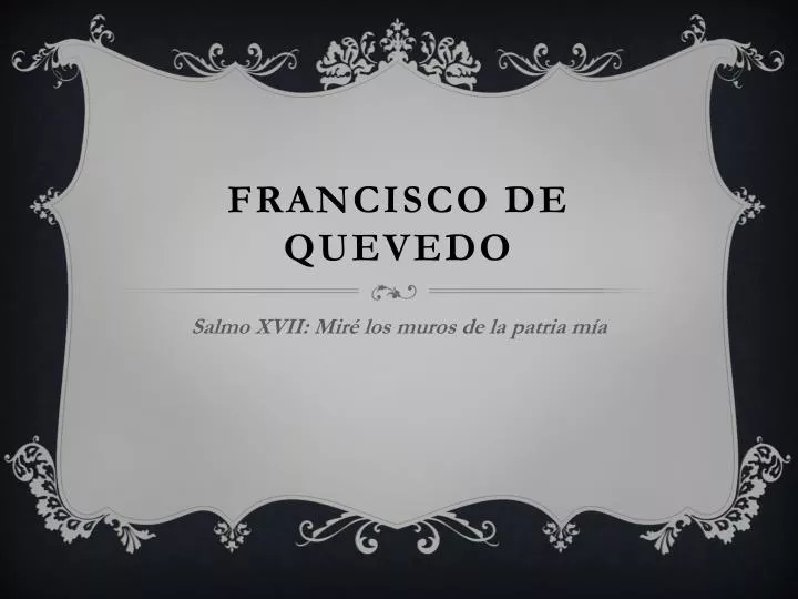 francisco de quevedo