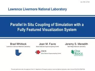 Parallel In Situ Coupling of Simulation with a Fully Featured Visualization System