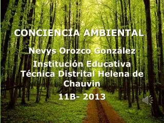 conciencia ambiental