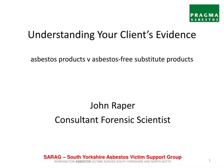 understanding your client s evidence asbestos products v asbestos free substitute products