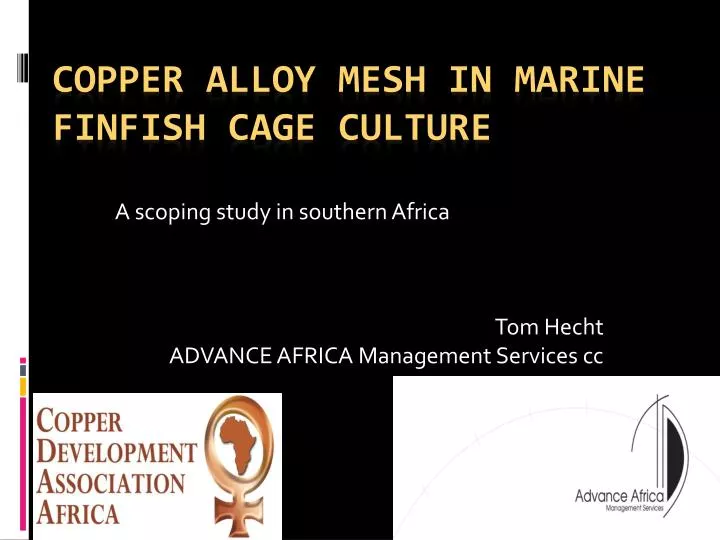 a scoping study in southern africa tom hecht advance africa management services cc
