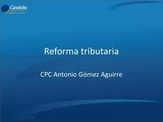 reforma tributaria