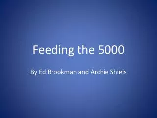 Feeding the 5000